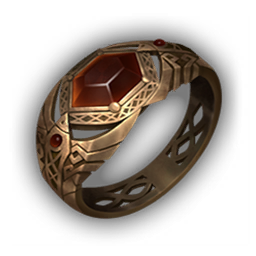 Shadow Amberflux Ring