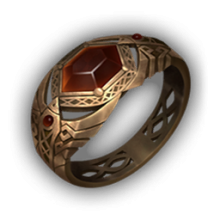 Shadow Amberflux Ring
